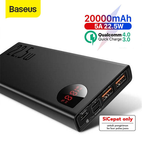 Baseus Adaman Fast Charging Power Bank Quick Charge 4.0 3.0 Type C PD